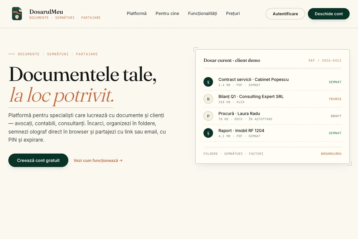 Screenshot dosarulmeu.ro